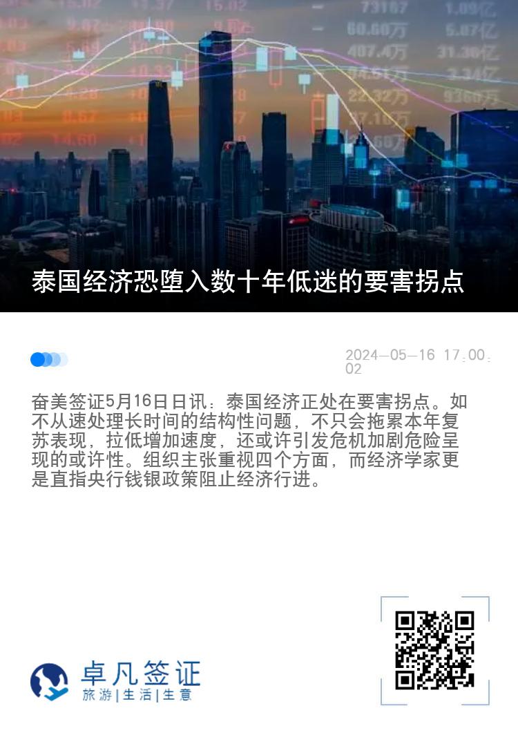 泰国经济恐堕入数十年低迷的要害拐点